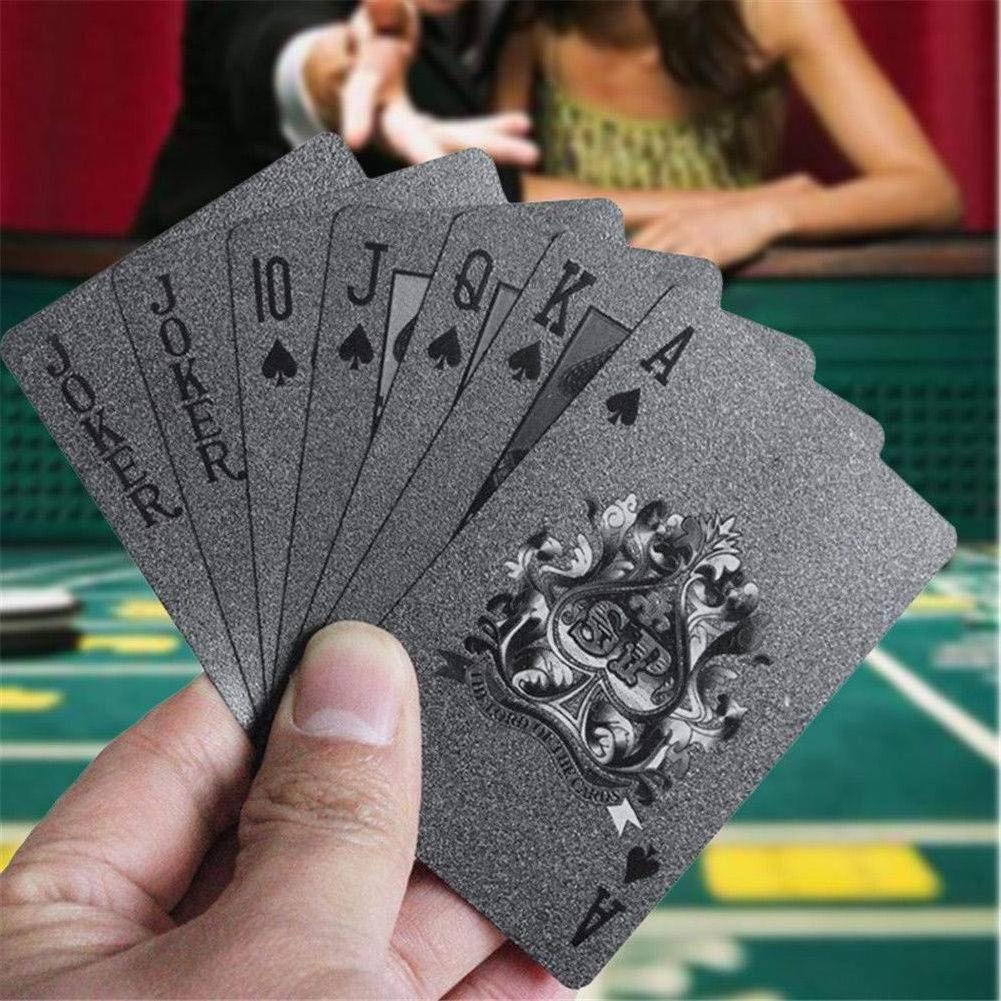 2023 custom wholesale High Quality playing cards Cross-border leisure Gold/silver/black cartas de poker Cards