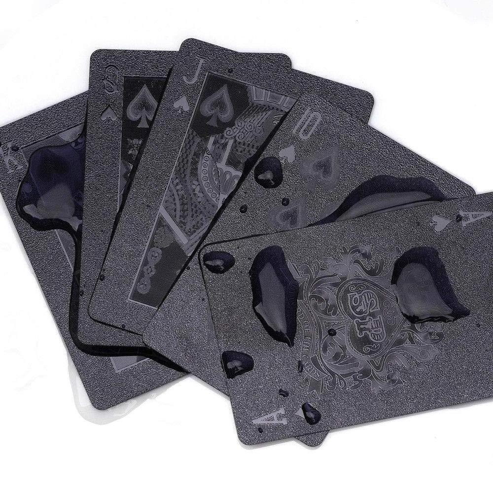 Black paper or plastic waterproof poker Poker entertainment games are suitable for the whole family playing cards