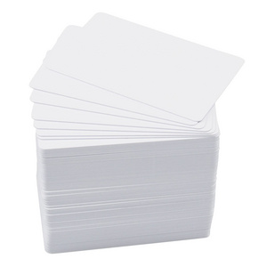 Factory custom Premium blank PVC card cheap durable blank card International standard size  85.6 X 53.98 mm