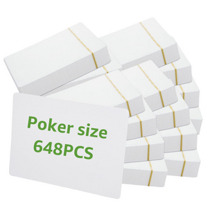 648 blank playing cards can be written double-sided white blank index flash card for DIY game cards