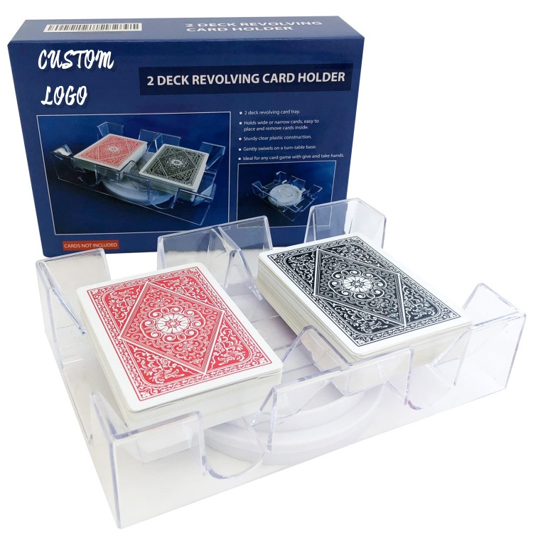 manufacturer poker Red and blue poker with tray custom high-end poker gift box custom playing card