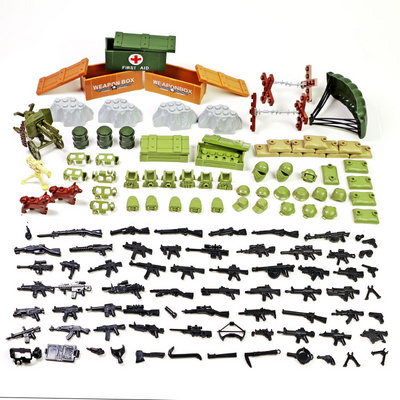 Toys for boys kids gifts Plastic Military Men Pretend Play Army Soldiers Sets MOC Military Weapon Building Blocks Toy set