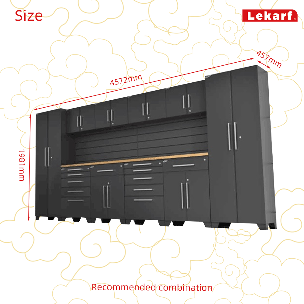 Garage combination cabinet storage metal cabinets workshop utility tools cabinet