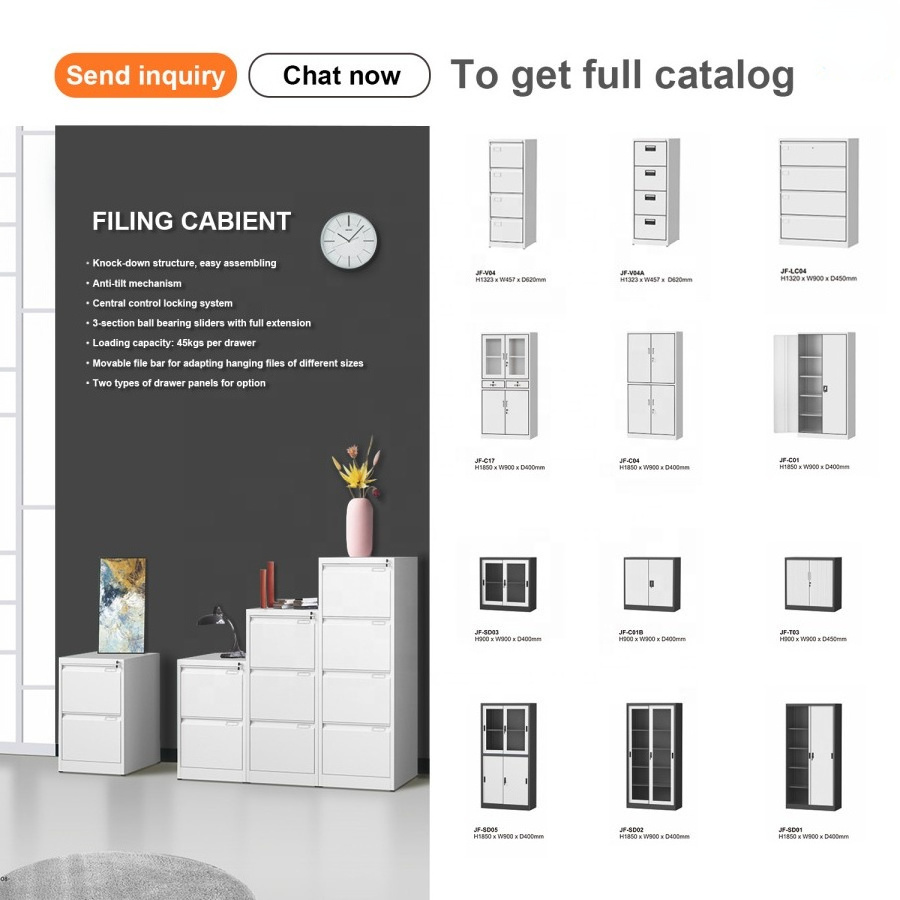 Assemble Office Storage Steel Cabinet Manufacturer 2 3 4 Drawer Metal File Cabinet Steel Drawer Filing Cabinet