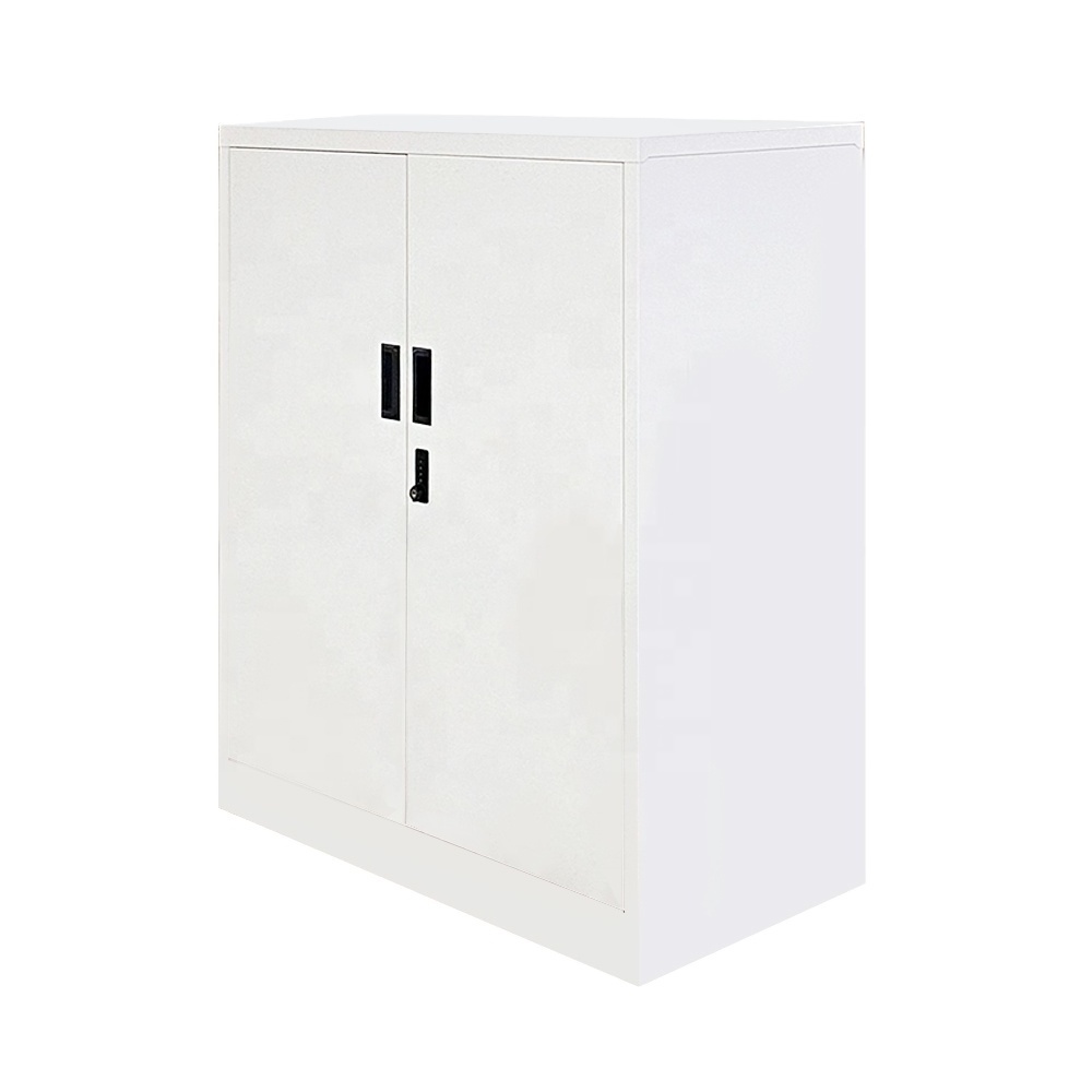 Modern Metal Office Furniture File Storage Cabinet with Lock 2-Door Steel Cupboard for School and Living Room Locker