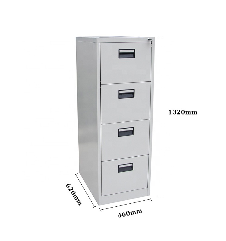 LEKEN Cheap Kd Structure 4 drawer Metal Filing Cabinet Steel Cheap Vertical Filing Cabinet