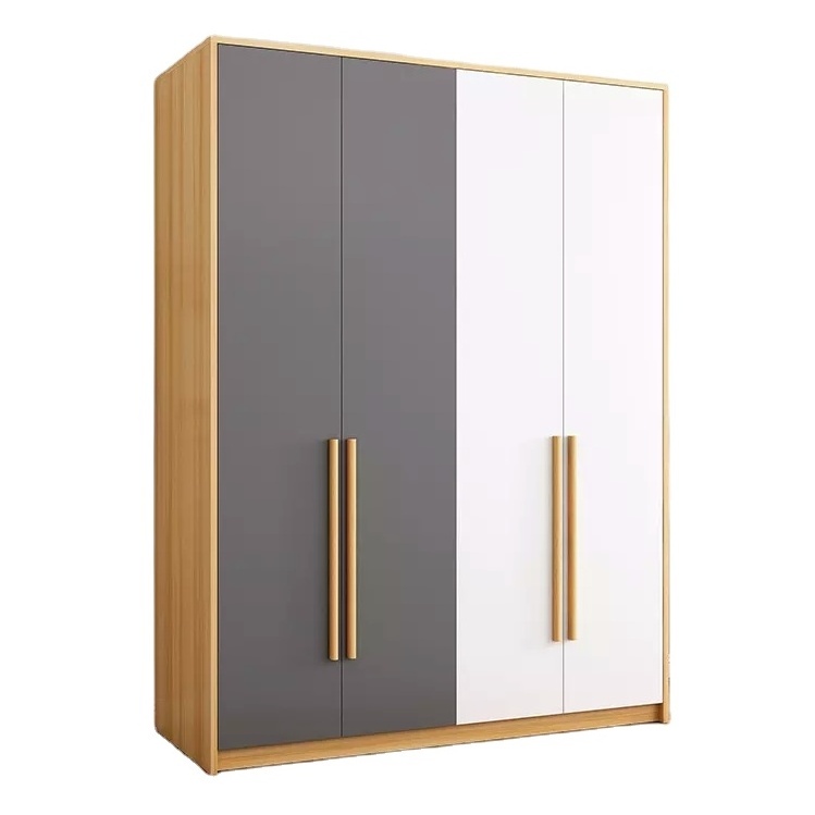 Durable OEM ODM Bedroom Furniture Wardrobe Factory Price Armoire Closet System Wooden Sliding Closet Customized Wardrobe Cabinet