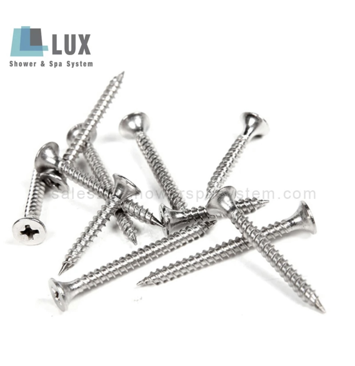 304 Stainless Steel Tapping Screws Large Flat and round Head for Bathroom and Wood Cross Umbrella Head Screws