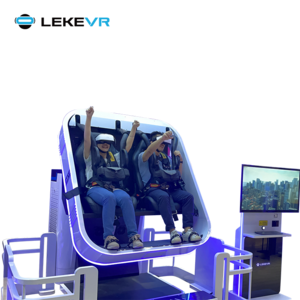 LEKE VR Indoor Children Entertainment Business Project 9D VR 360 Roller Coaster Cinema Simulator Chair