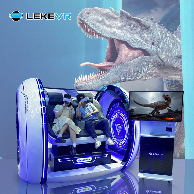 LEKE VR Game Coin Operated 9D Theme Park Simulator 9D VR Egg Cinema Amusement Games Machine Virtual Reality Business