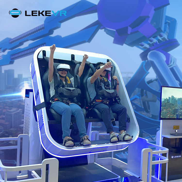 LEKE VR Park 9D Virtual Reality 360 Roller Coaster VR Game Machines For Children