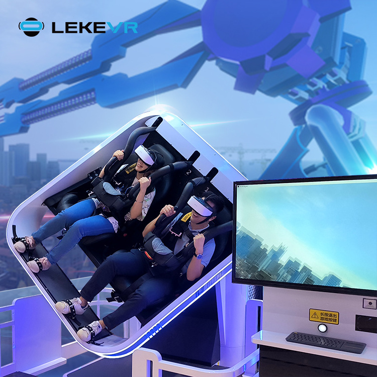 LEKE VR Park 9D Virtual Reality 360 Roller Coaster VR Game Machines For Children