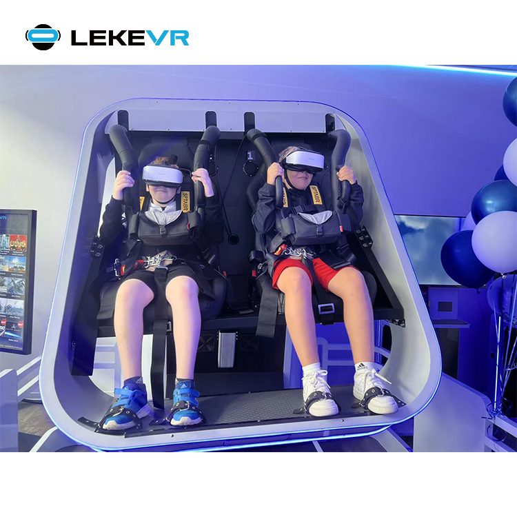 LEKE VR Indoor Children Entertainment Business Project 9D VR 360 Roller Coaster Cinema Simulator Chair