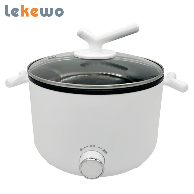 Hot Sales Kitchen Appliance 600W 2L Cooking Noodle Pot Multi Function Household Electric Caldron