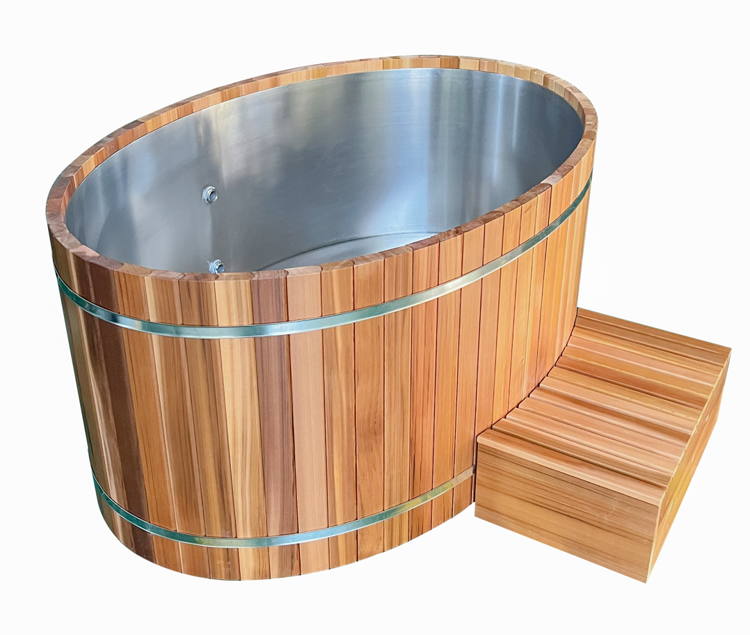 Hot Sale High Quality Custom Made Wooden Barrel Luxury Ice Bath Tub And Showers cold plunge