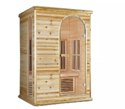 New Design Infrared Steam Sauna Manufacturers 2 Person Wood Sauna Room Infra Red Shower Indoor Sauna Cabinet with Hemlock