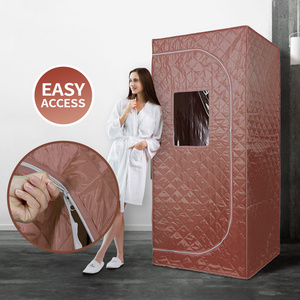 Saunaking Full Size Ozone Sauna Capsule Portable Steam Room 2.6L Steam Foldable Wet Sauna Room SPA Whole Body Steam Sauna Tent