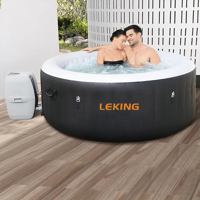 Hot Selling Square Tubs 4 Person Adult Spa Air Jet Massage Inflatable Hot Tub Spa Round Square Shape SPA Bath