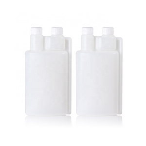 100ml 250ml500ml 1L Double Neck Empty Detergent Bottle HDPE Plastic Fuel Additive Dispensing Twin Neck Bottle With screw lid