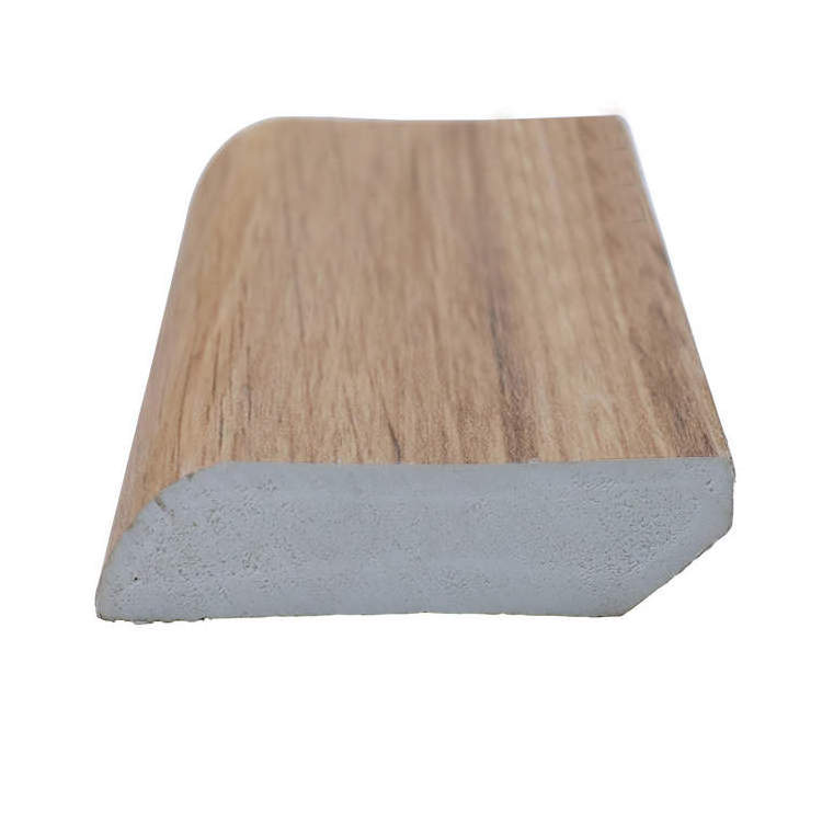 European Stone Plastic School Yellow Flooring Tiles Accessories Skirting Board Cover Wpc Skirting