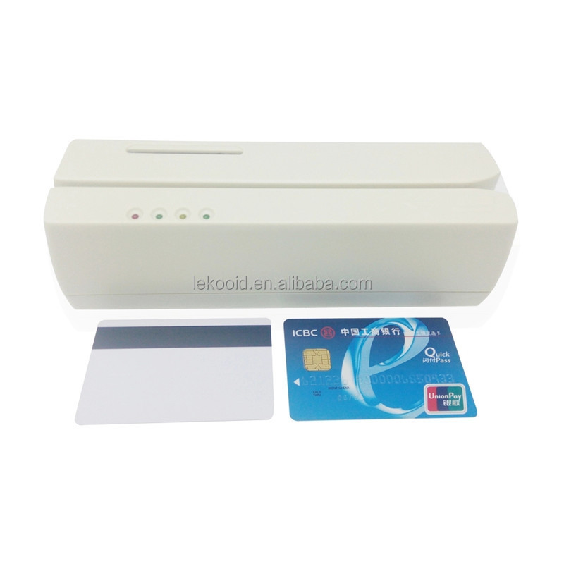 MCR200 magnetic stripe card reader writer for Loco HiCo Track123 EMV Smart IC Chip Card Reader/Writer With SDK