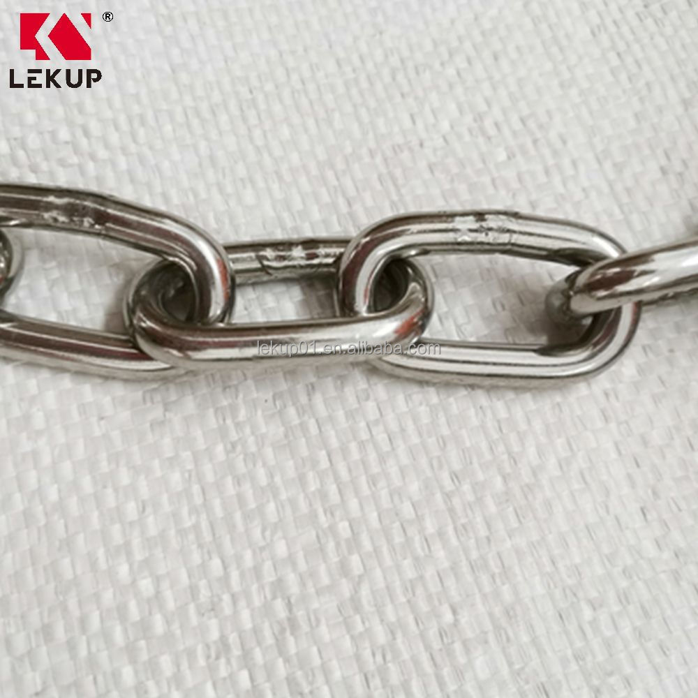 Rust Proof Coil Chain Heavy Duty Welded Links Chain Korean Stainless Steel Chain Link