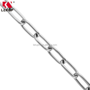 Heavy Duty Welded Link Chain Corrosion and Rustproof Swing Chain 5/32 Inch 26 Ft Stainless Steel Link Chain for Towing Anchoring