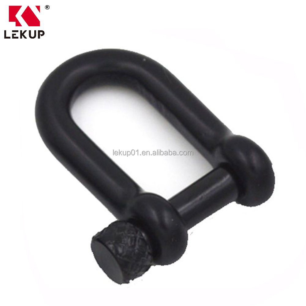 Wholesale Durable Good Quality Metal Stainless Steel D Shackle Black Paracord Bracelet Shackle Dee Shackle