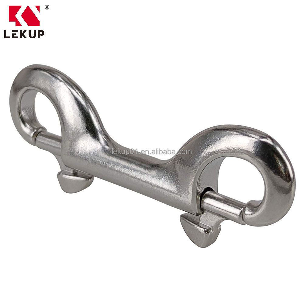 Double Ended Bolt Snap Hook 3-1/2 in 316 Stainless Steel Snap Hook Double End Trigger Snaps Metal Clips