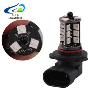 Auto Car Led Fog Light Bulbs 5050 27smd RGB Light Bulb Remote Control H11 H4 H7 880 9005 9006 DRL Headlight Driving Fog Lamp 12V