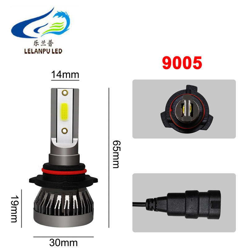 Hot Selling Auto Lighting System Mini Fanless 6000k Others Car Light Mini Led Headlight Car Headlight Bulbs H1 H7 H8 H9 H11 H4