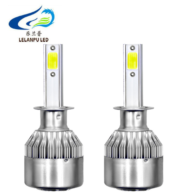 C6 led headlight bulb for car motorcycle led headlamp 36w 12v dual single beam h4 h7 h3 h11 9005 9004 9006 9007 White