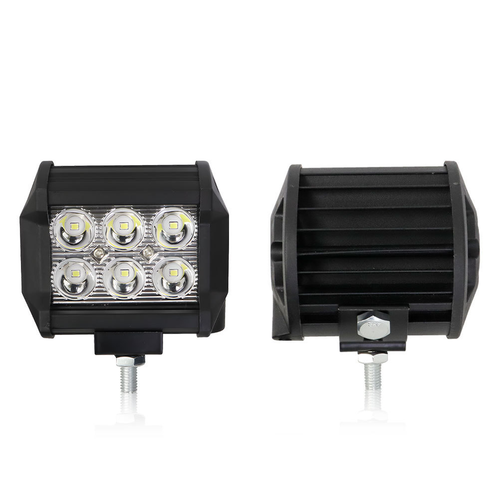 Super bright car accessories 18W Work Light waterproof 12v Offroad Auto Led Work Light 6led Led Headlight for universal car