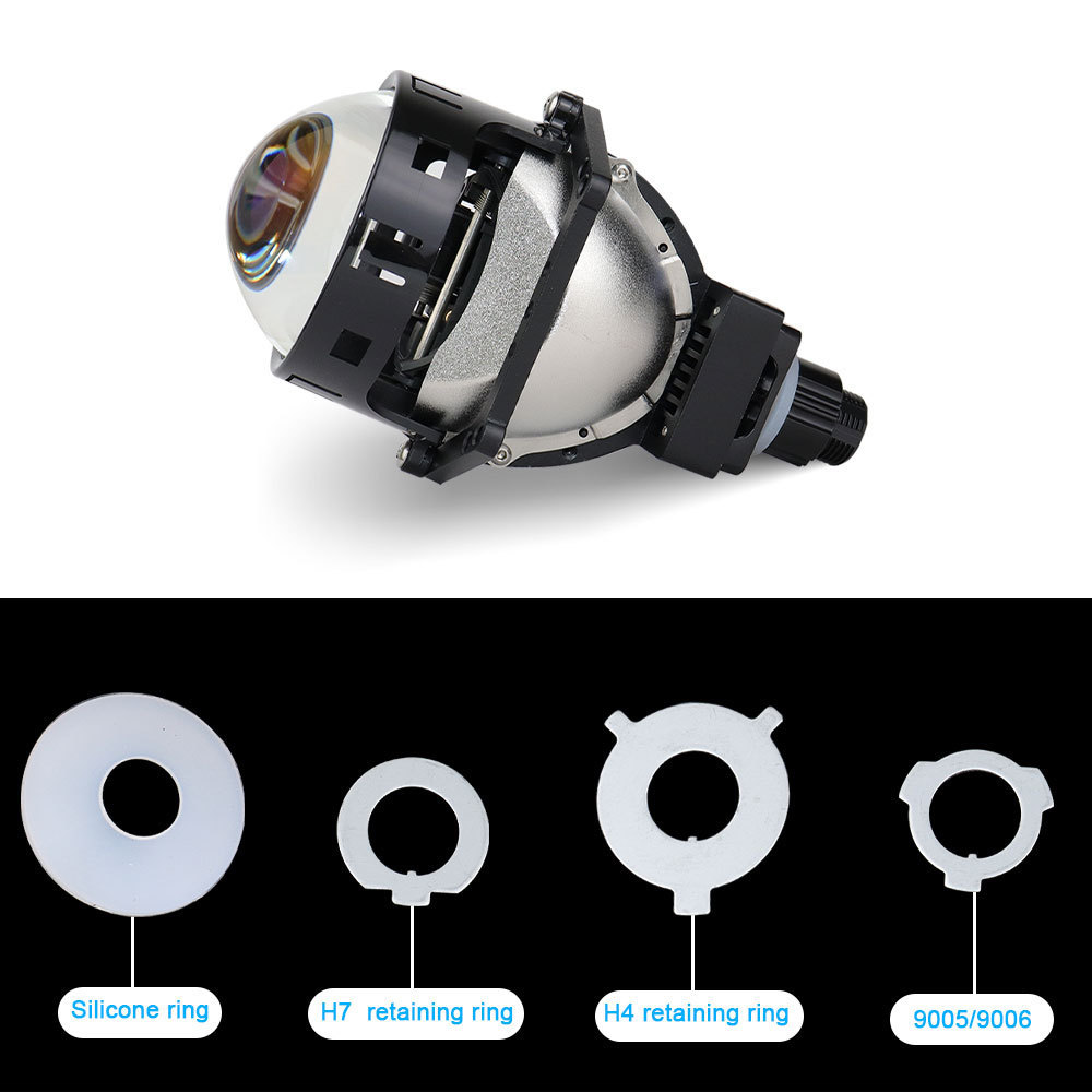 High power 3Inch Bi Led Projector Lens Headlight H4 H7 9005 9006 High/Low Beam 55w k115 3 inch biled for car headlight