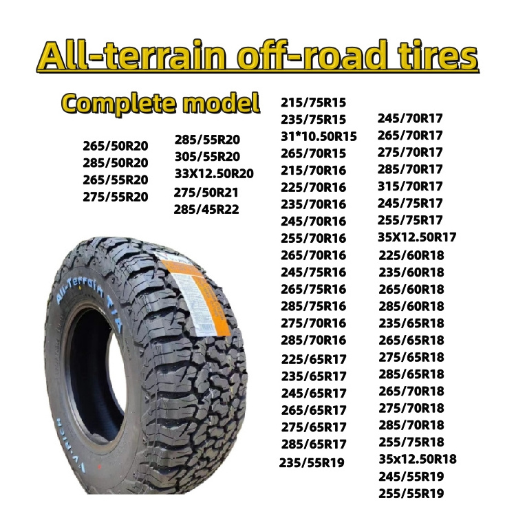 265/50R20 285/50R20 265/55R20  high performance Off-road SUV tires all terrain