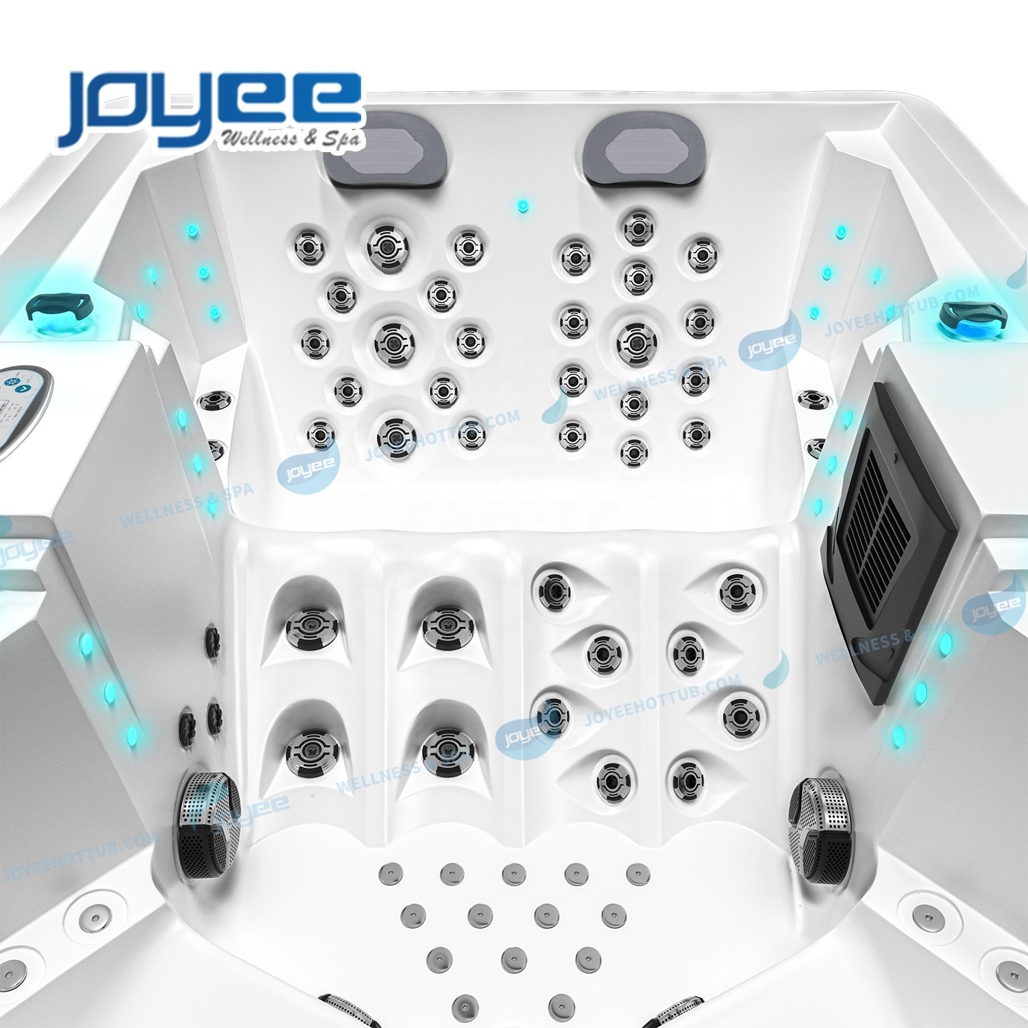 JOYEE Customized Logo US Acrylic Durable Massage Spa Hot Tub CE Approved Freestanding Swim Spa Hot Tub