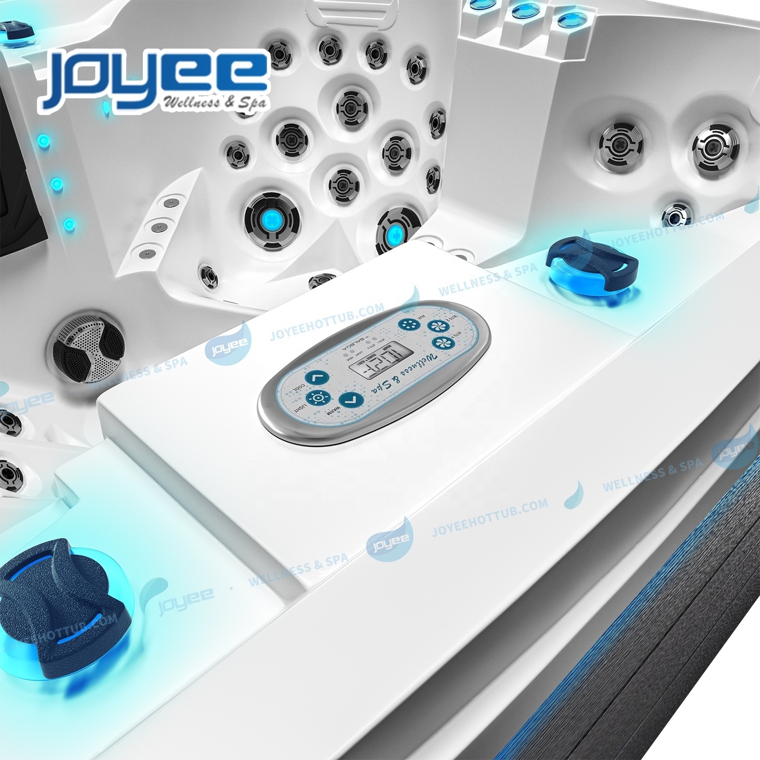 JOYEE Customized Logo US Acrylic Durable Massage Spa Hot Tub CE Approved Freestanding Swim Spa Hot Tub