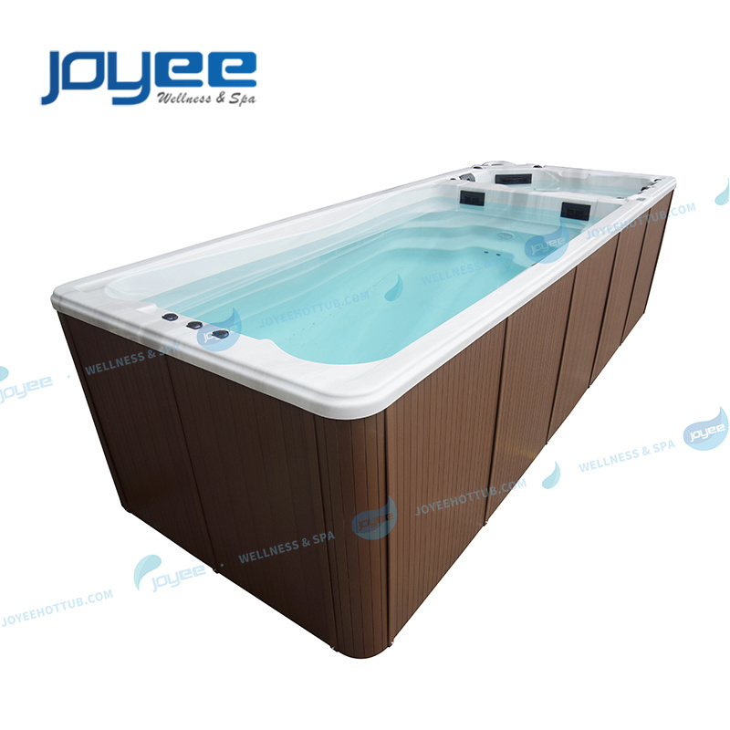 JOYEE Reasonable Price Online Technical Support Used Wholesale Large Endless Colourful Led Light Swim Spa