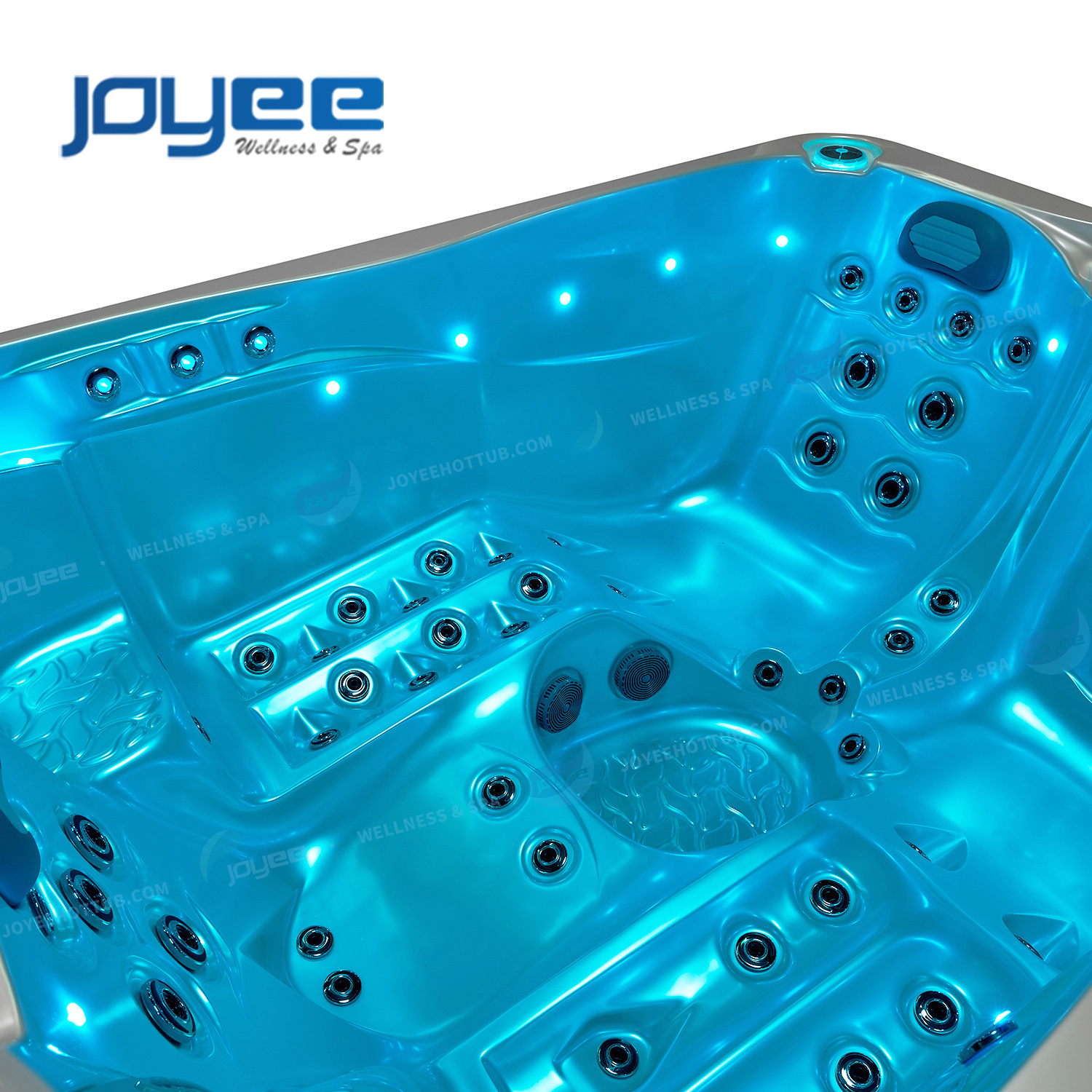 JOYEE Chinese Spa Factory Mini Balboa 3 Places Outdoor Whirlpool Spa Tub Garden Relax Couple Hydro Spa Pool