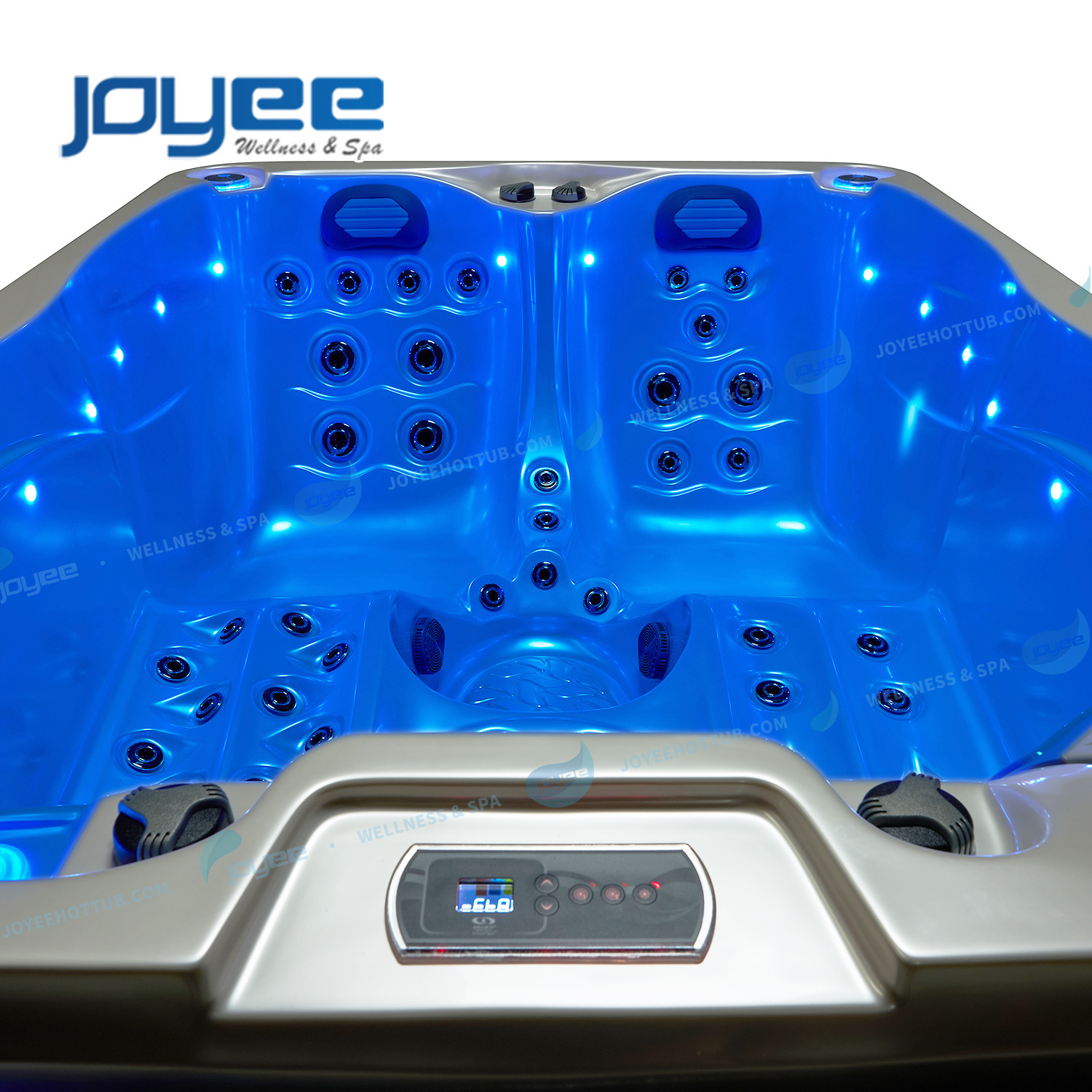 JOYEE Chinese Spa Factory Mini Balboa 3 Places Outdoor Whirlpool Spa Tub Garden Relax Couple Hydro Spa Pool