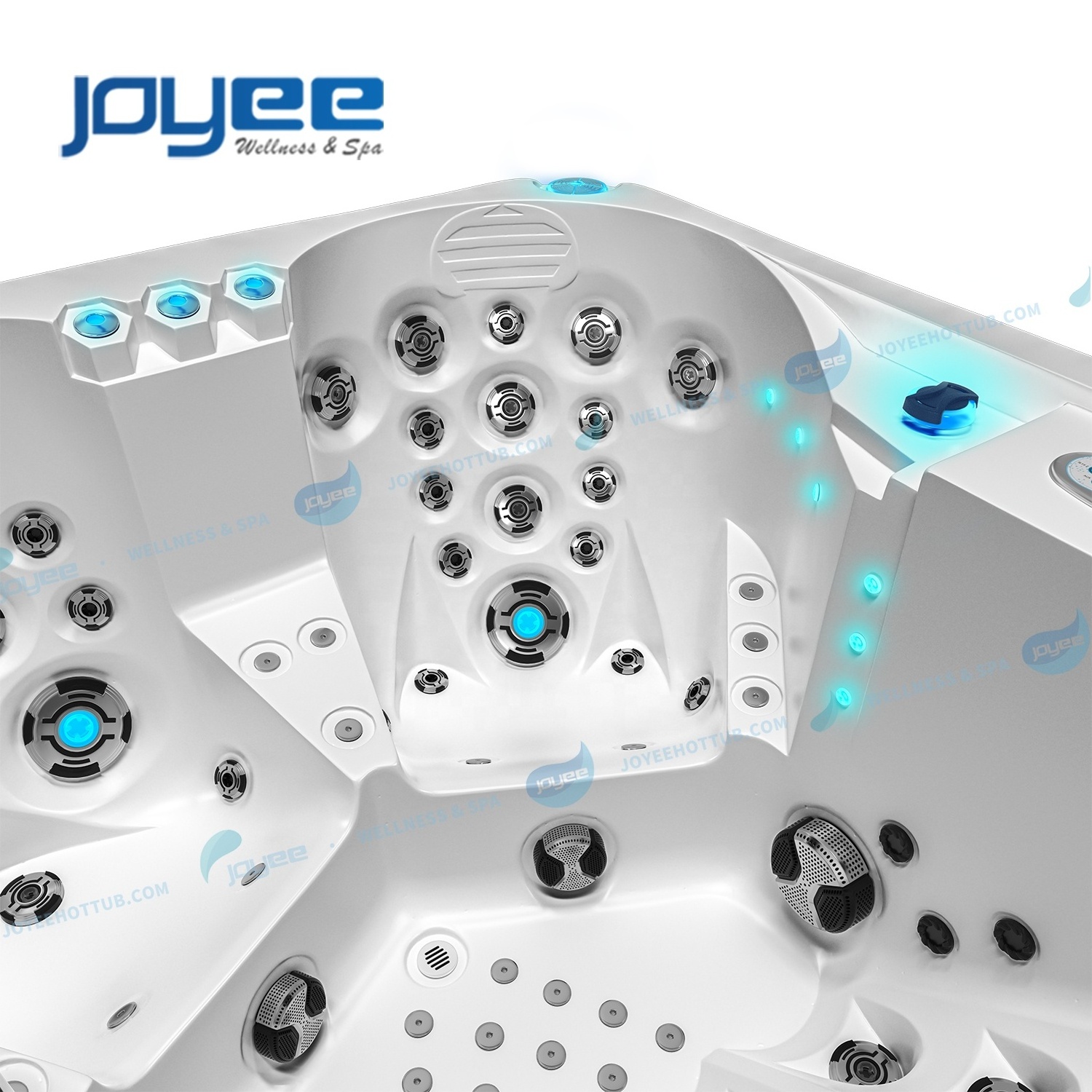 JOYEE Customized Logo US Acrylic Durable Massage Spa Hot Tub CE Approved Freestanding Swim Spa Hot Tub