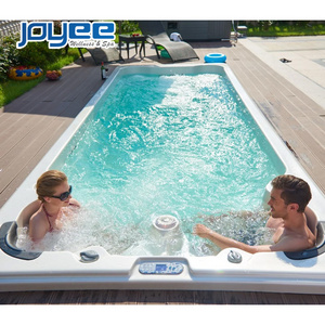 JOYEE Europe Designs 5.8m 20 ft container whirlpool surfing endless pools swimming outdoor swim spa pool