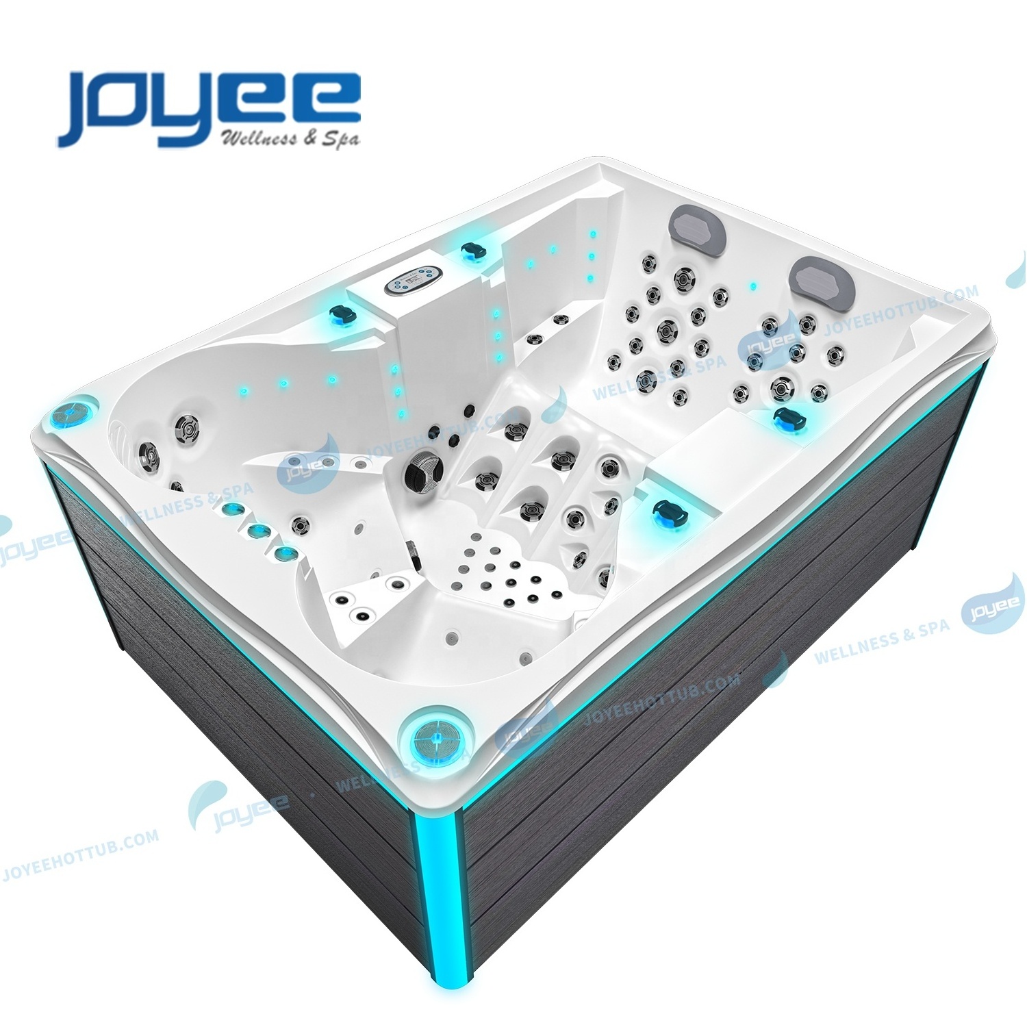 JOYEE Customized Logo US Acrylic Durable Massage Spa Hot Tub CE Approved Freestanding Swim Spa Hot Tub