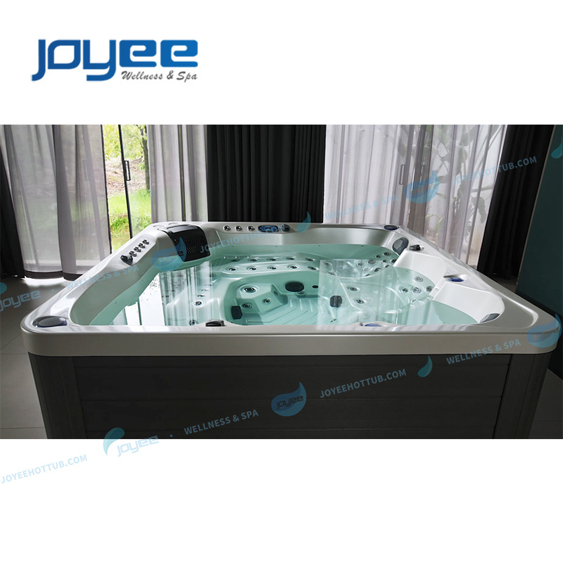 LELESPA Customized Design Free Spare Parts Outdoor Jacuzi Bathtub 5 Person Big Size Spa Massage Hot Tub