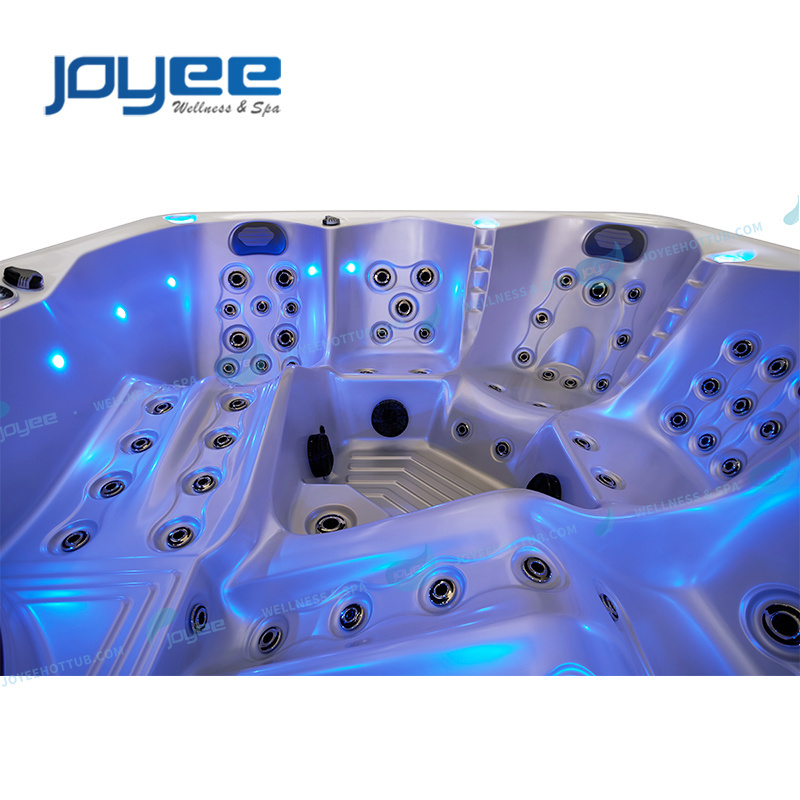 LELESPA Customized Design Free Spare Parts Outdoor Jacuzi Bathtub 5 Person Big Size Spa Massage Hot Tub