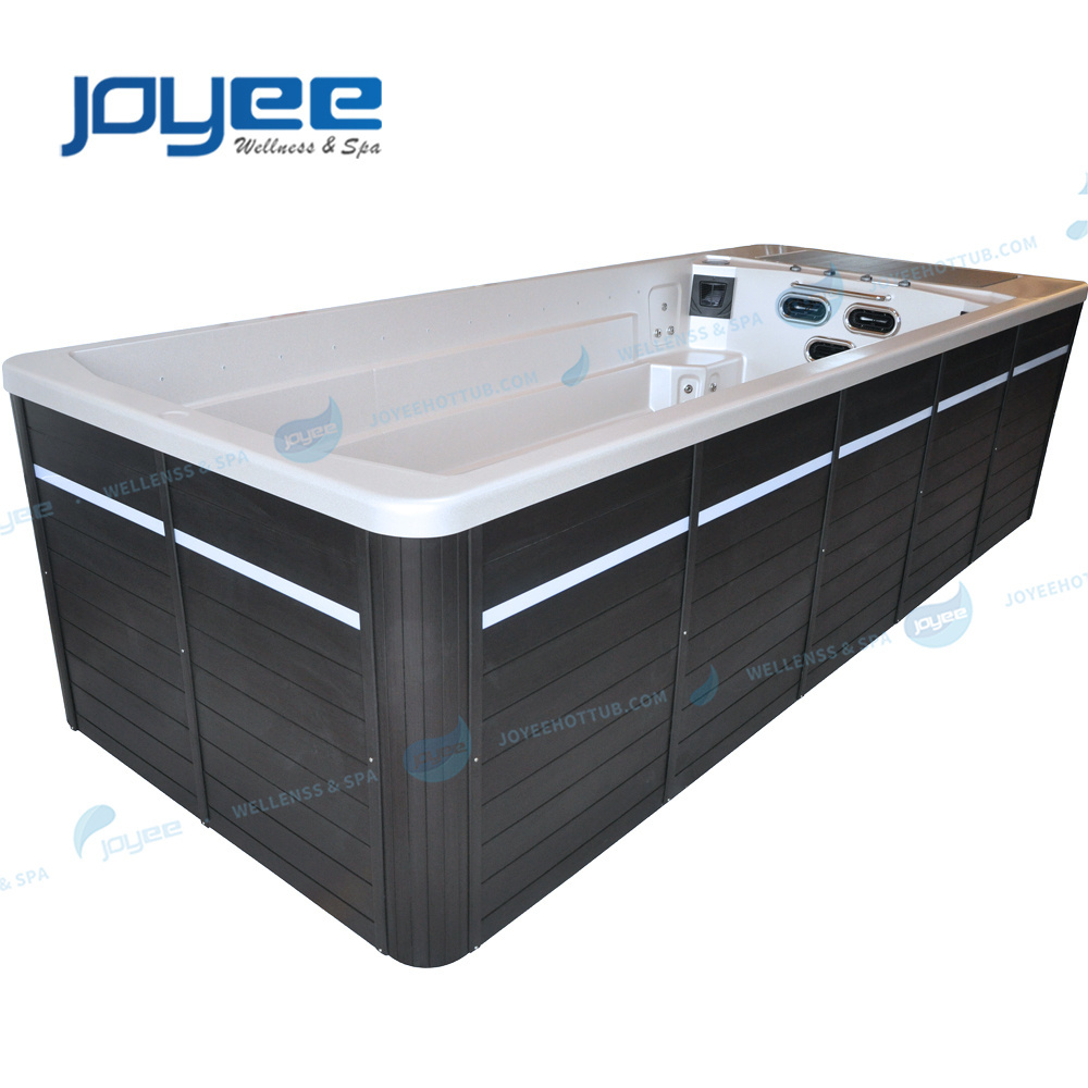 JOYEE Europe Designs 5.8m 20 ft container whirlpool surfing endless pools swimming outdoor swim spa pool