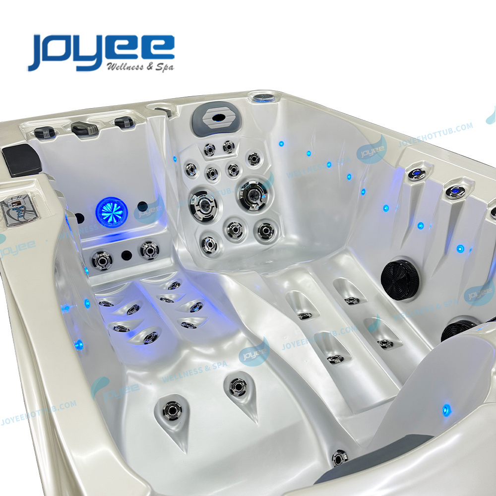 JOYEE 2 persons couple outdoor hot tub hot tubs and jaccuzzi outdoor square hydro massage spa tub new design japan massage spa