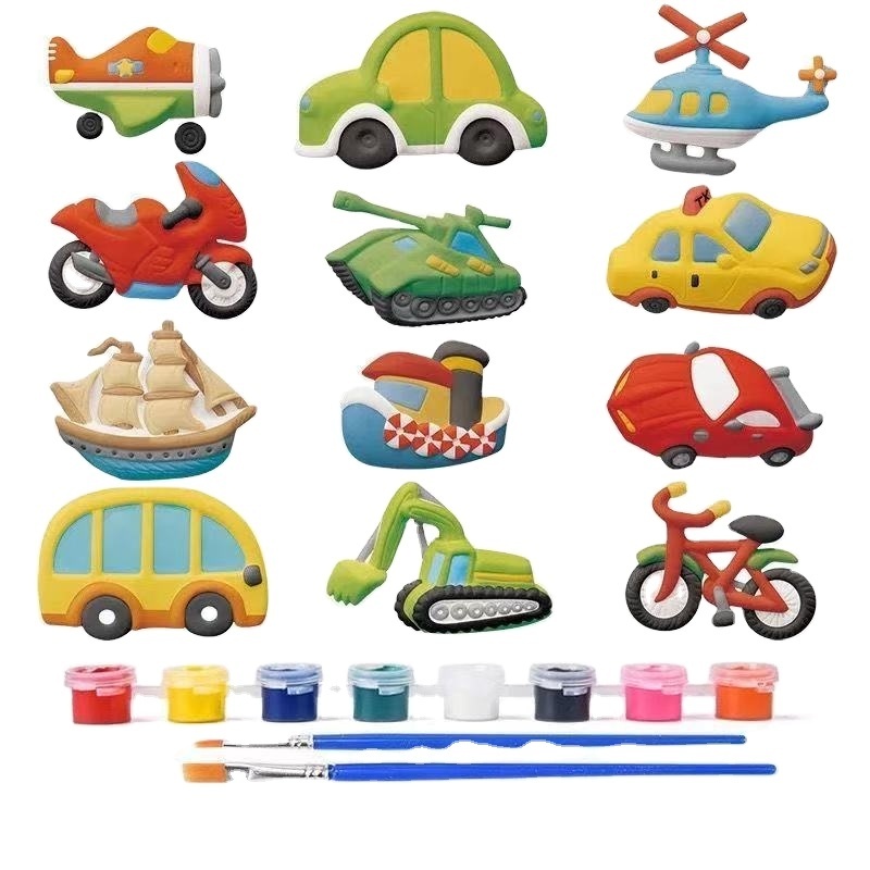 Hot Sales Children's Model Coloring Toys Mold Color Handmade Gypsum Painting, Arts Crafts Diy Toys, Plaster Painting for Kids