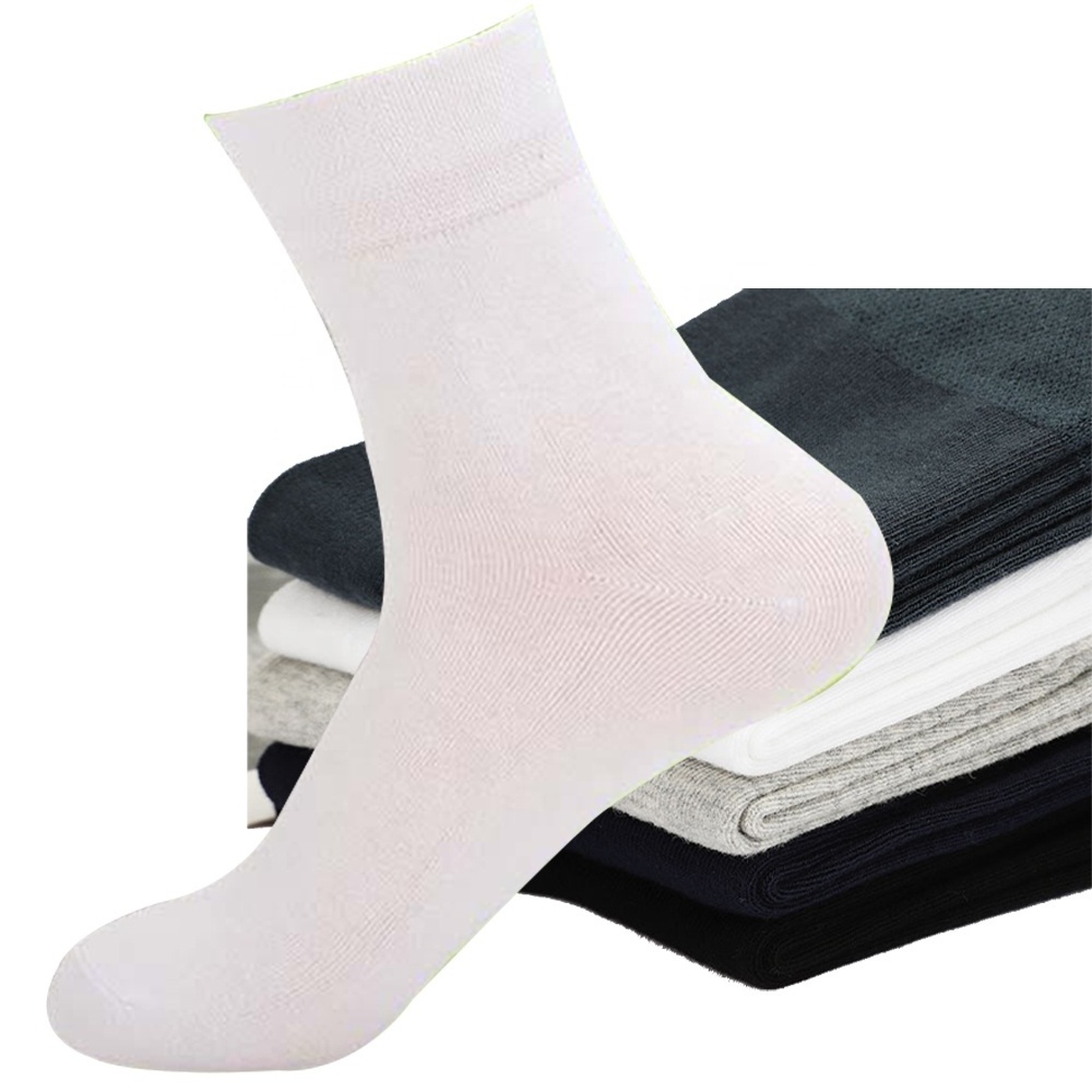 Wholesale Instock Mens Breathable Moisture wicking Odor Eliminating Unisex Bamboo Fiber Bamboo Charcoal Socks