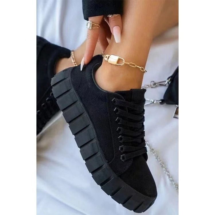 Women sneakers walking style shoes casual footwear sneakers fashionable platform sole multiple color ladys sneaker female girls